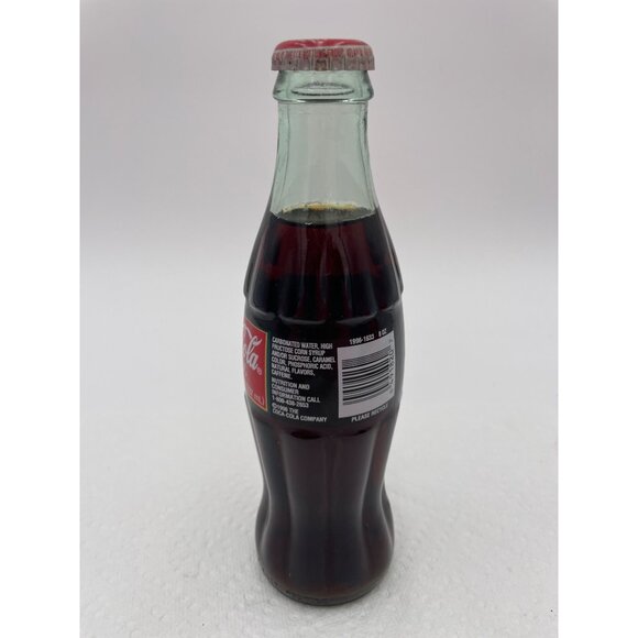 1996 Coca-Cola Classic Christmas Edition Glass Bottle 8 Fl Oz With Santa Label - Picture 5 of 6